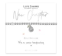 Life Charms The Thoughtful Jewellery Co. #justbecause New Beginnings Silver Plated Women's Bracelet - Supplied in a Gift Box (LC015BW)