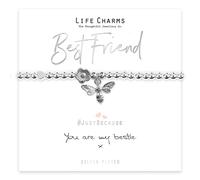 Life Charms Women Jewellery Bestie Bracelet Wristband Bee Flower Ladies Gift