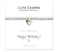 Life Charms Women Jewellery Happy Birthday Bracelet Wristband Ladies Gift