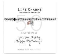 Life Charms You Are 50 Silver Plated Bracelet