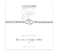 Life Charms You are A Super Sister Bracelet