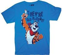 Life Clothing Tony The Tiger Kellogg's They'Re Gr-R-Reat Adult Blue T-Shirt (Adult Medium)