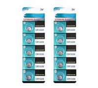 Life CR1220 Lithium Button Cells 3V Coin & Button Cell for Reliability Device Operate Watch Battery Replacement Lithium Coin Cell