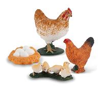 Life Cycle of Hen Figures Toy Realistic Farm Animals Life Cycle Animals Set Preschool Animals Figures Educational Project Diorama Model Toy for Children