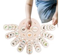 Life Cycle Puzzles | Life Cycle Tray, Wooden Puzzles with Five Grids like Early Education for Preschool Age 3 4 5 6 Years Teaching and Learning, The Life Cycle Puzzle Kit