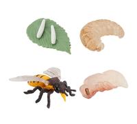 Life Cycle Toys for Kids, Educational & Simulation Bee Toys, Plastic Bee Figurine for Boys, Girls Small Resin Animals Toy Figurine