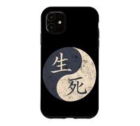 Life Death Kanji Characters Japanese Word Moon Art Case for iPhone 11