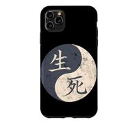 Life Death Kanji Characters Japanese Word Moon Art Case for iPhone 11 Pro Max