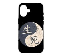 Life Death Kanji Characters Japanese Word Moon Art Case for iPhone 16