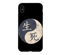Life Death Kanji Characters Japanese Word Moon Art Case for iPhone XS Max