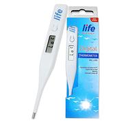 Life Digital Thermometer with Fast 30-Second Reading - Clinical Accuracy Temperature Thermometer for Oral, Underarm & Rectal Use, Audible Beep, Waterproof Tip, ℃/℉ Switch for Adults & Kids