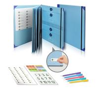 Life Document Organizer, in Case I Go Missing Super Useful Binder, Important Document Organizer Binder for Passports, School Work, Social Security Cards, Birth Certificate (Blue)