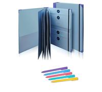 Life Document Organizer, in Case I Go Missing Super Useful Binder, Important Document Organizer Binder for Passports, School Work, Social Security Cards, Birth Certificate (Blue 2in Thickness)