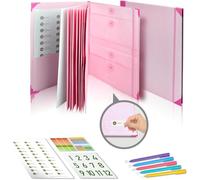 Life Document Organizer, in Case I Go Missing Super Useful Binder, Important Document Organizer Binder for Passports, School Work, Social Security Cards, Birth Certificate (Pink)