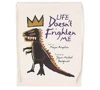 Life Doesn`T Frighten Me Gym Bag Beige Unisex Beige Drawstring Bag Gym