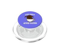 Life Ends After Coffee Funny Grim Reaper Halloween PopSockets PopGrip for MagSafe