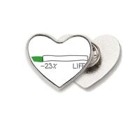 Life Energy Progress Bar Pregnant Baby Mother Heart Metal Pin Brooch Clip Love