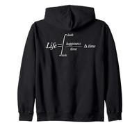 Life Equation Happiness Time Math Design for Students Zip Hoodie