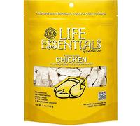 LIFE ESSENTIALS BY CAT-MAN-DOO All Natural Freeze Dried Chicken for Dogs & Cats - No Fillers, Preservatives, or Additives - Grain Free Tasty Treat - 5 Oz Bag - Made in USA