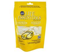 LIFE ESSENTIALS BY CAT-MAN-DOO All-Natural Freeze Dried Chicken Treats for Dogs & Cats Free of Grains, Fillers, Additives and Preservatives Proudly Made in The USA - (2 oz. Bag)