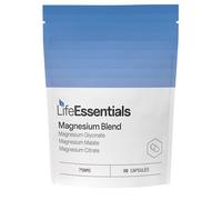 Life Essentials High Strength Magnesium Blend 750mg - 3 in 1 Magnesium Supplements (Glycinate, Citrate, Malate), Muscle Nerve Function, Quality Sleep, Vitality 90 Pure Capsules for Maximum Absorption
