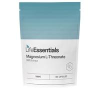 Life Essentials Magnesium L-Threonate 500mg Capsules - Brain Support Supplement for Memory & Cognitive Function - Superior Absorption - 60 Vegetarian Capsules