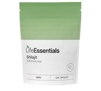 Life Essentials Pure Shilajit Capsules 500mg - High Strength Himalayan Shilajit Essence Supplements for Men & Women - Natural Energy & Vitality Support - 120 Veggie Capsules