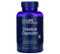 Life Extension Creatine Monohydrate Capsules - 120 Count | Non-GMO, LE Certified | Supports Muscle Function & Energy