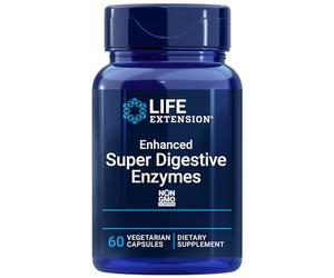 Life Extension, Enhanced Super Digestive Enzymes, High Dose, 60 Vegetarian Capsules, Non GMO