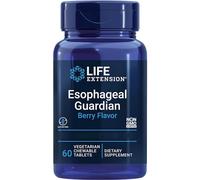 Life Extension, Esophageal Guardian, Berry Flavour, 60 Vegan Chewable Tablets, Lab-Tested, Gluten-Free, Vegetarian, Soy-Free, GMO-Free