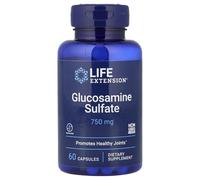 Life Extension Glucosamine Sulfate, 750 mg, Supports Knee Comfort and Joint Health, Gluten-Free, Non-GMO, 60 Capsules