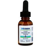 Life Extension, Liquid Vitamin D3, Mint Flavor, 2000 IU, 1 fl oz (29.57 ml)