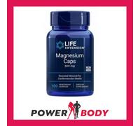 Life extension magnesium caps 500 mg - essential mineral blend for cardiovascular & whole-body health - 100 vegetarian capsules