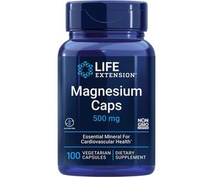 Life Extension Magnesium Caps 500mg 100 Vegetarian Capsule Fatigue Muscle Health