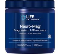 Life Extension Dietary Supplement Neuro-Mag Magnesium L-Threonate Powder Tropical Punch 93.35 g