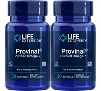 Life Extension Provinal Purified Omega-7, 30 Softgel 210 mg(Pack of 2) Biotin by Apran