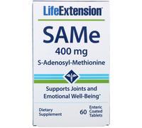 Life Extension, SAMe (S-Adenosyl-L-Methionine), 400 mg, 60 Enteric Coated Tablets
