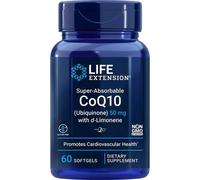 Life Extension Super-Absorbable CoQ10 Ubiquinone With d-Limonene 100mg Softgels 60 Softgels