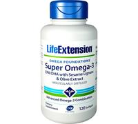 Life Extension Super Omega-3 EPA/DHA Fish Oil Omega-3 based Cardiovascular Support 120 pcs, softgels