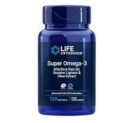 Life Extension - Super Omega-3 EPA/DHA with Sesame Lignans & Olive Extract | Support for Heart Health and Cognitive Function - 120 Softgels