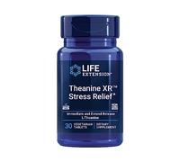 Life Extension Theanine XR Stress Relief - Stay Calm in The Face of Daytime Stress - Gluten-Free - Non-GMO - Vegetarian - 30 Vegetarian Tablets