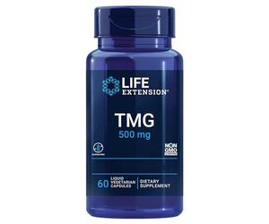 Life Extension, TMG, 500mg, 60 Liquid Vegan Capsules, Lab Tested, Gluten Free, SOYA Free, Vegetarian