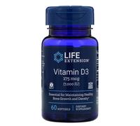 Life Extension, Vitamin D3, 175 mcg (7,000 IU), 60 Softgels