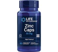 Life Extension, Zinc Caps, with Zinc L-Monomethionine and Citrate, 90 Vegan Capsules, Gluten Free, Vegetarian, Soy Free, Non-GMO
