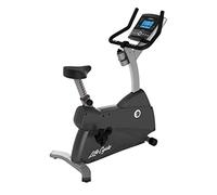 Life Fitness C1 Upright Indoor Cycling Exercise Bike with Go Console Gray