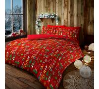 Life From Coloroll Christmas Slogans Duvet Set Assorted Sizes