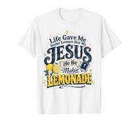 Life Gave Me Lemon But My Jesus Makin Lemonade Christian Value Graphic T-Shirt