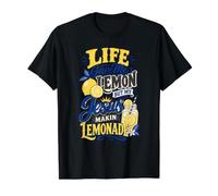 Life Gave Me Lemons But Jesus Makes Lemonade Faith Value Graphic T-Shirt, Men, Black, S