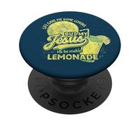 Life Gave Me Lemons Jesus Makes Lemonade Christian Funny PopSockets Adhesive PopGrip