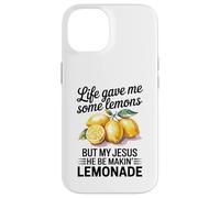 Life Gave Me Some Lemons But My Jesus Christian Lemonade Case for iPhone 14